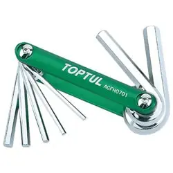 آچار آلن شش گوش تاپ تول چاقویی 7 عددی مدل AGFH0701