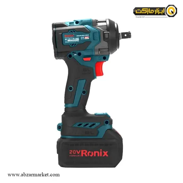 بکس شارژی رونیکس 1/2 اینچ براشلس 20 ولت مدل 8655