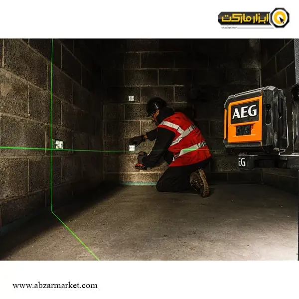 تراز لیزری AEG دو خط نور سبز مدل CLG220-B