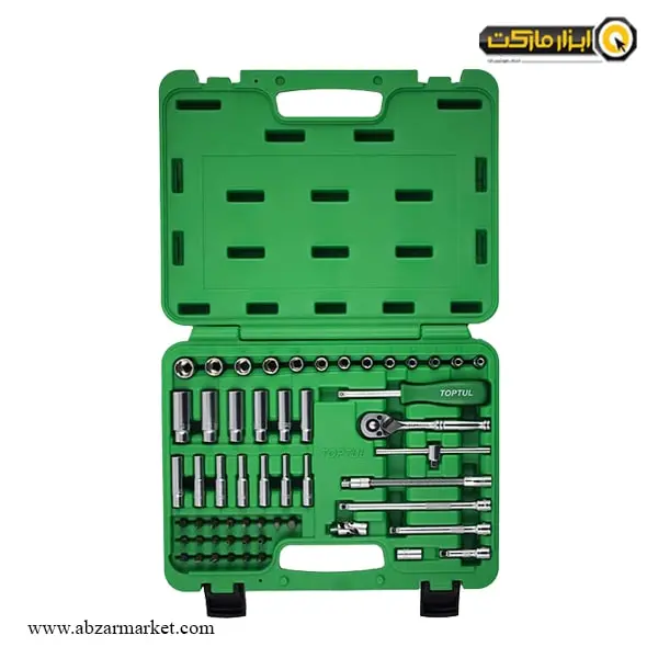 جعبه بکس تاپ تول 55 پارچه 1/4 اینچ مدل GCAI5501