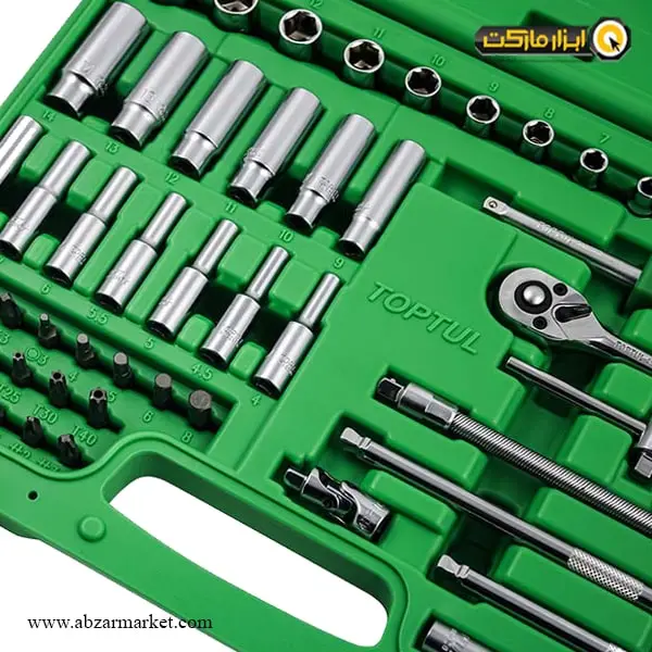 جعبه بکس تاپ تول 55 پارچه 1/4 اینچ مدل GCAI5501