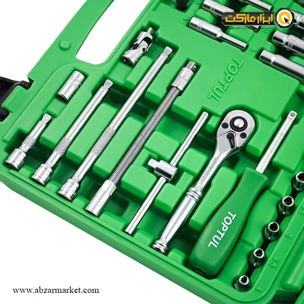 جعبه بکس تاپ تول 55 پارچه 1/4 اینچ مدل GCAI5501