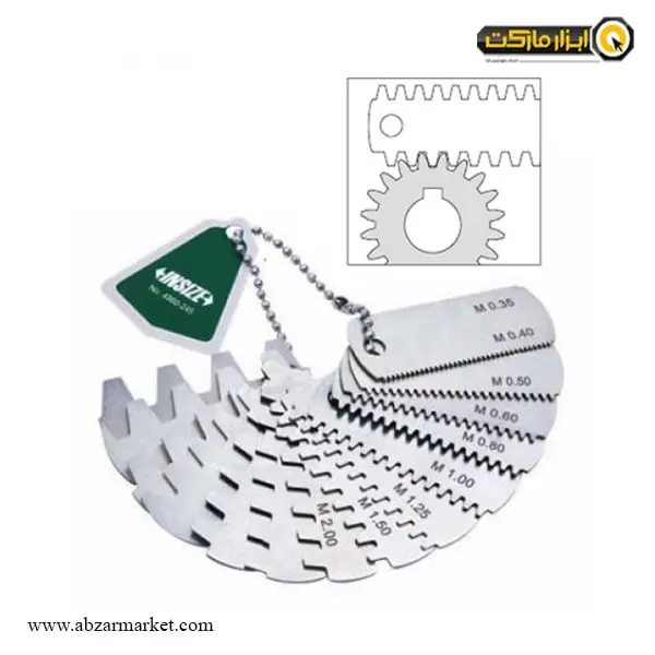 شابلون دنده ای ذوزنقه ای اینسایز مدل 245-4860