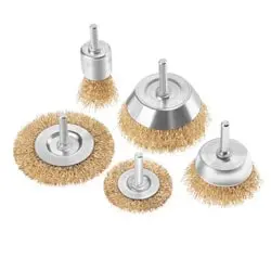 ست فرچه سیمی سر دریلی افشان رونیکس 5 عددی مدل RH-9939