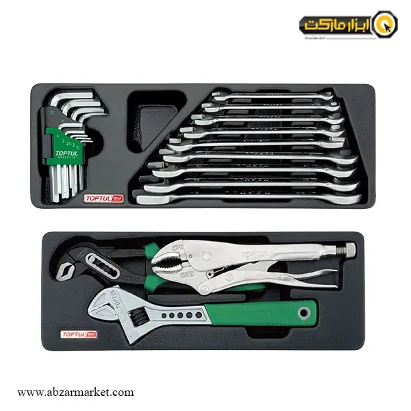 جعبه ابزار چرخ دار کشویی تاپ تول 227 پارچه مدل GCAJ0001