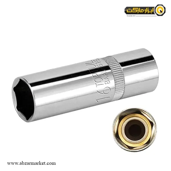 بکس شمع مگنتی 1/2 اینچ تاپ تول کوتاه 6 گوش مدل BAAV1616