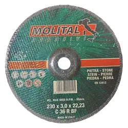 صفحه سنگ بر مولیتال 230x3 میلی متر-مجموعه ( 5 عددی )