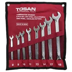 ست آچار یک سر رینگ یک سر تخت توسن 8 عددی مدل TI101-S8