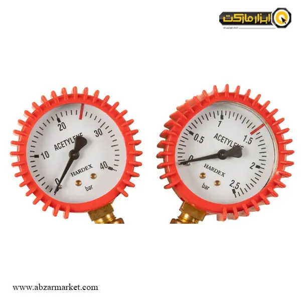 مانومتر استیلن هاردکس دو گیج مدل AC-07