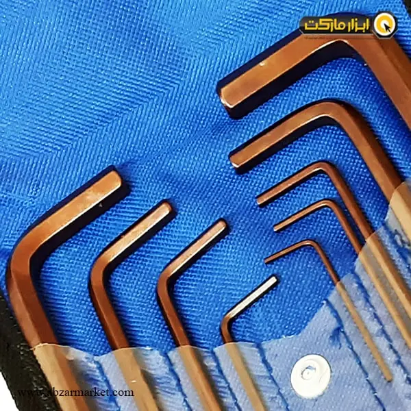 ست آچار آلن شش گوش استارمکس بلند 9 عددی S2 مدل SHL-18SS09HM