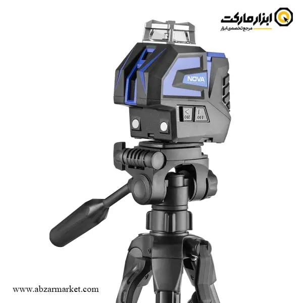 تراز لیزری نووا دو خط 360 درجه نور سبز با سه پایه مدل 2667G