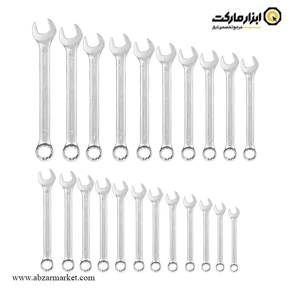 ست آچار یک سر رینگ یک سر تخت نووا 22 عددی مدل 9432