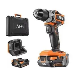 دریل شارژی چکشی AEG براشلس 18 ولت مدل BSB 18SBL2-202C