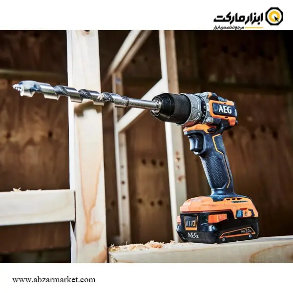 دریل شارژی چکشی AEG براشلس 18 ولت مدل BSB 18SBL2-202C