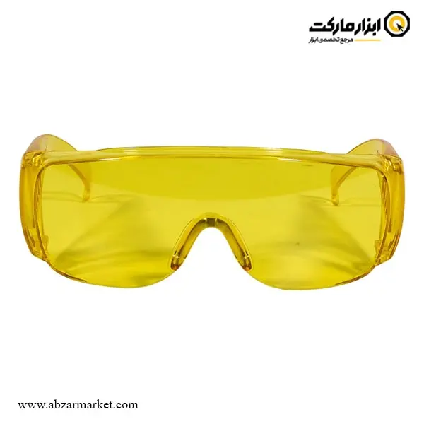 عینک ایمنی تراشکاری آروا زرد مدل 8143 عینک ایمنی تراشکاری آروا زرد مدل 8143