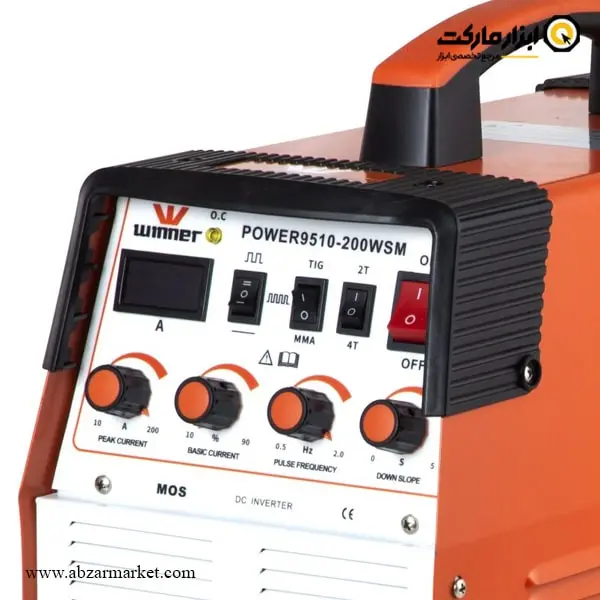 اینورتر جوشکاری تیگ وینر 200 آمپر پالسی مدل Power 9510-200WSM با گارانتی نامحدود