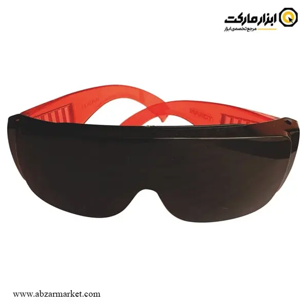 عینک ایمنی برشکاری توسن مشکی نور 5 مدل T3903