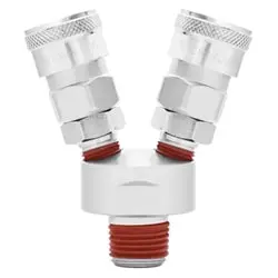 کوپلینگ باد مادگی دو راهی توسن 1/4 اینچ تایوانی مدل T21-SMV