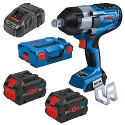 کیت بکس شارژی بوش 3/4 اینچ براشلس 18 ولت لیتیوم مدل GDS 18V-1050 H