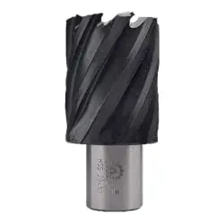 مته گرد بر دریل مگنت ای اس تی پاور HSS TiAlN تیتانیوم مشکی طول 30 میلی متر