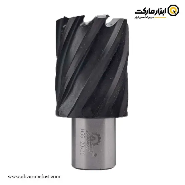 مته گرد بر دریل مگنت ای اس تی پاور HSS TiAlN تیتانیوم مشکی طول 30 میلی متر مته گرد بر دریل مگنت ای اس تی پاور HSS TiAlN تیتانیوم مشکی طول 30 میلی متر