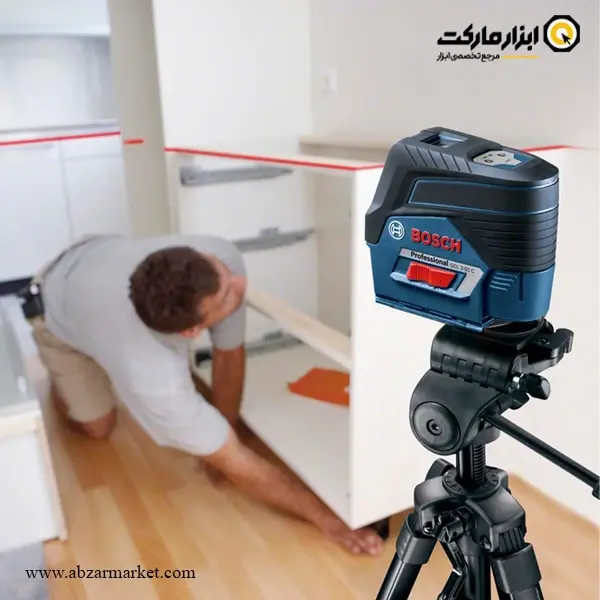 تراز لیزری بوش دو خط نقطه زن ریموت دار با سه پایه مدل GCL 2-50 C تراز لیزری بوش دو خط نقطه زن ریموت دار با سه پایه مدل GCL 2-50 C