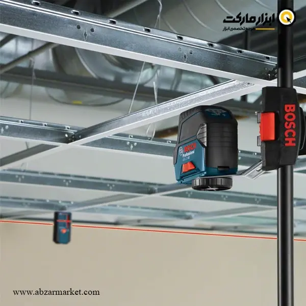 تراز لیزری بوش دو خط نقطه زن ریموت دار با سه پایه مدل GCL 2-50 C تراز لیزری بوش دو خط نقطه زن ریموت دار با سه پایه مدل GCL 2-50 C