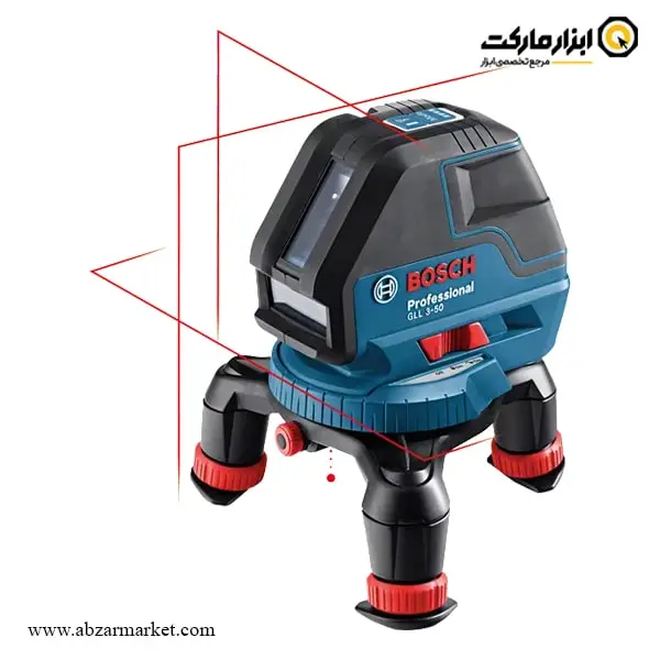 تراز لیزری بوش سه خط نقطه زن مدل GLL 3-50 تراز لیزری بوش سه خط نقطه زن مدل GLL 3-50