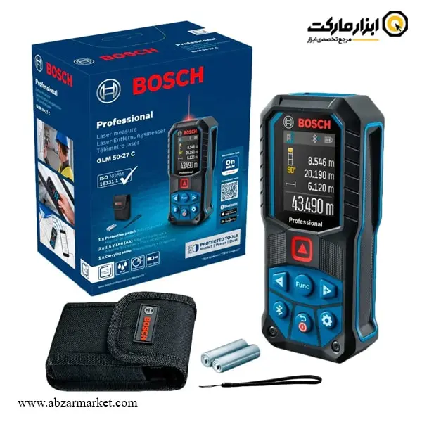 متر لیزری بوش 50 متری مدل GLM 50-27 C متر لیزری بوش 50 متری مدل GLM 50-27 C