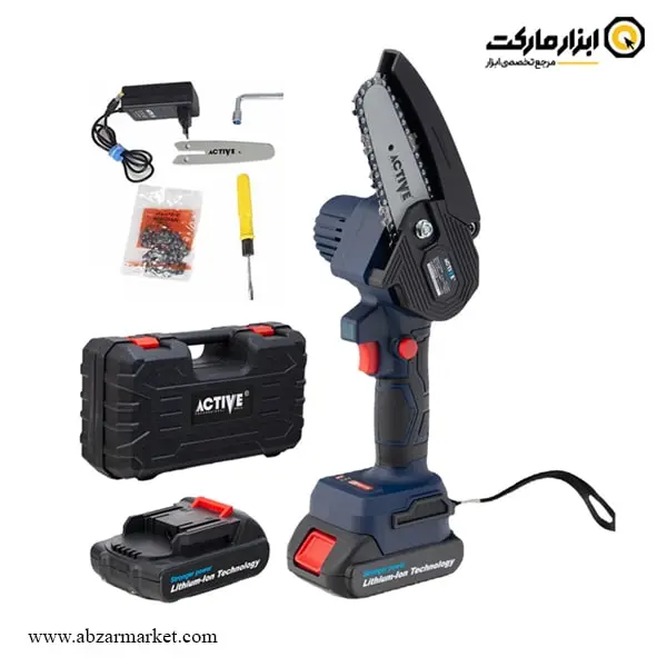 اره زنجیری شارژی اکتیو براشلس 10 سانتی متر مدل AC-33100L