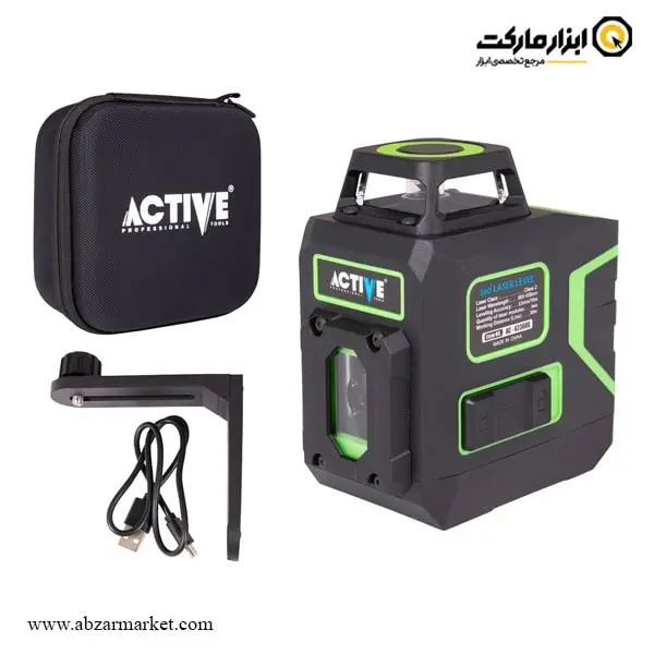 تراز لیزری اکتیو دو خط 360 درجه نور سبز مدل AC-62360G تراز لیزری اکتیو دو خط 360 درجه نور سبز مدل AC-62360G
