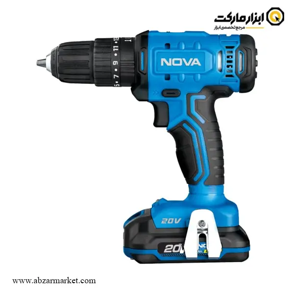 دریل شارژی چکشی نووا لیتیوم 20 ولت مدل 7720 دریل شارژی چکشی نووا لیتیوم 20 ولت مدل 7720