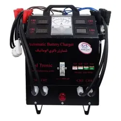 شارژر باتری صنعتی اصل ترونیک اتوماتیک 30 آمپر 4 باتری مدل ASL9000