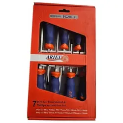 ست پیچ گوشتی ضربه خور آریل 7 عددی مدل PGZ0710