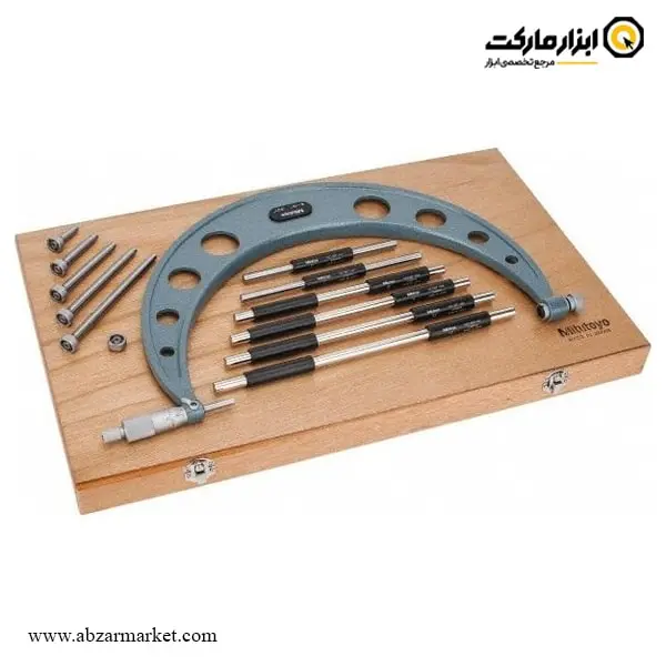 میکرومتر میتوتویو 300-150 خارج سنج سر تعویض شو مدل 136-104 A میکرومتر میتوتویو 300-150 خارج سنج سر تعویض شو مدل 136-104 A