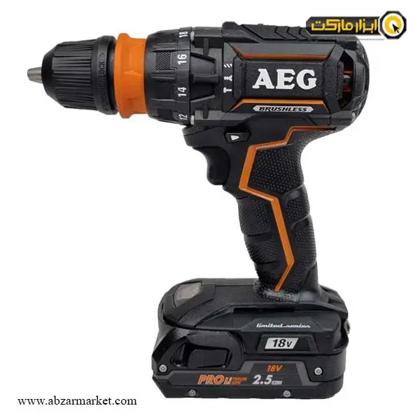 دریل شارژی چکشی AEG براشلس لیتیوم 18 ولت مدل BSB18CBLLE-252 دریل شارژی چکشی AEG براشلس لیتیوم 18 ولت مدل BSB18CBLLE-252