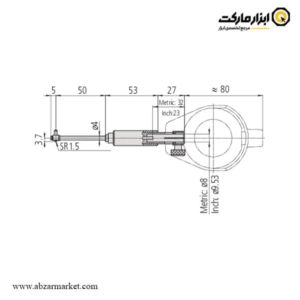 بور گیج میتوتویو 10 - 6 میلی متر مدل 211-511