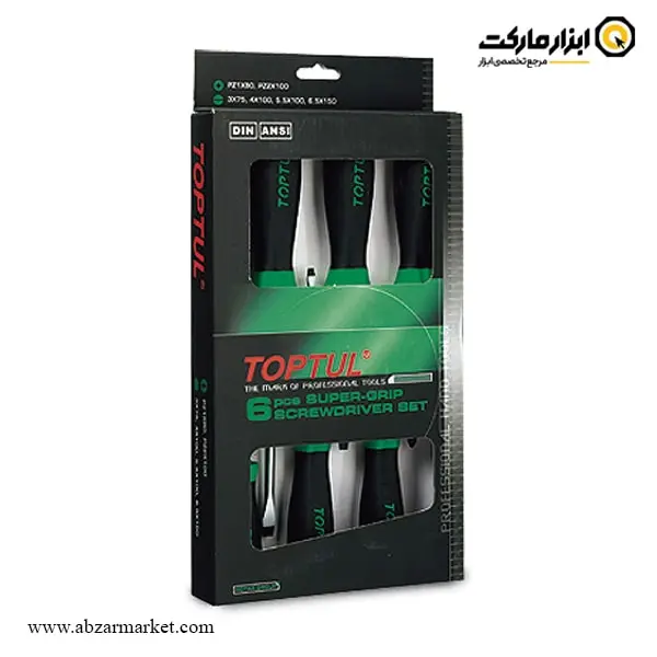 ست پیچ گوشتی تاپ تول 6 عددی مدل GAAE0604 ست پیچ گوشتی تاپ تول 6 عددی مدل GAAE0604