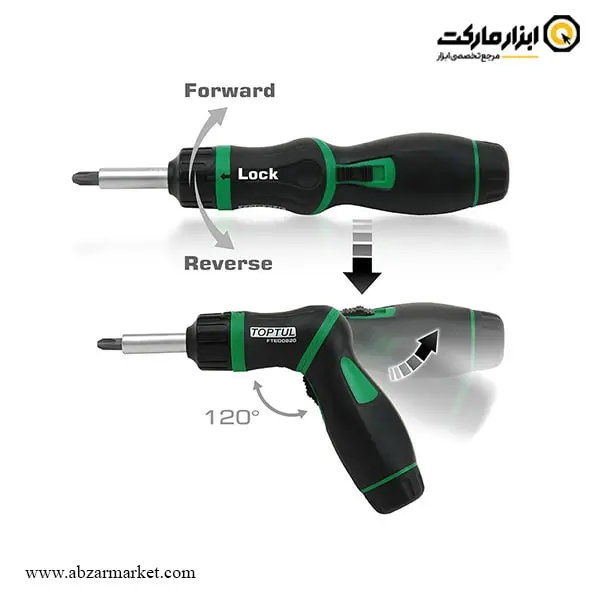 ست سر پیچ گوشتی تاپ تول 54 عددی مدل GAAI5401