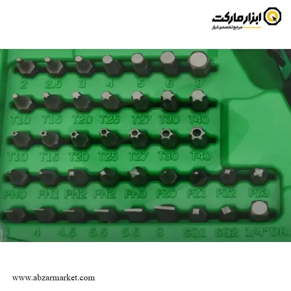 ست سر پیچ گوشتی تاپ تول 54 عددی مدل GAAI5401