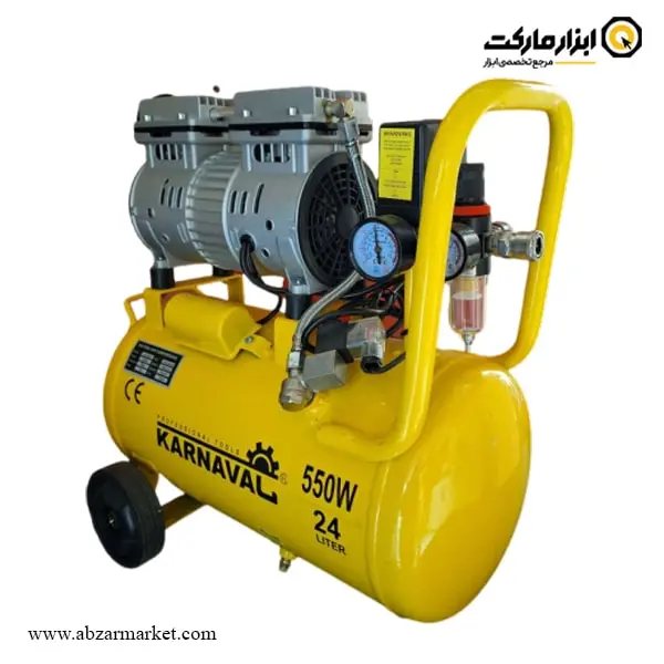 کمپرسور باد سایلنت کارناوال 24 لیتری مدل 24L کمپرسور باد سایلنت کارناوال 24 لیتری مدل 24L