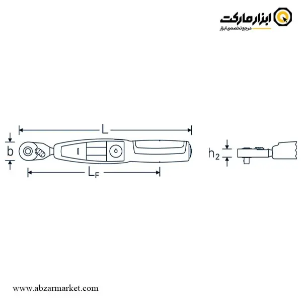 آچار ترکمتر دیجیتال 1/4 اینچ اشتایویل 20-1 نیوتن مدل 701/2
