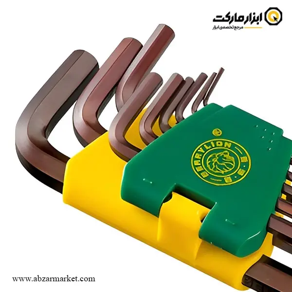 آچار آلن سر گرد برلیون کارتی فوق بلند 9 عددی مدل 998