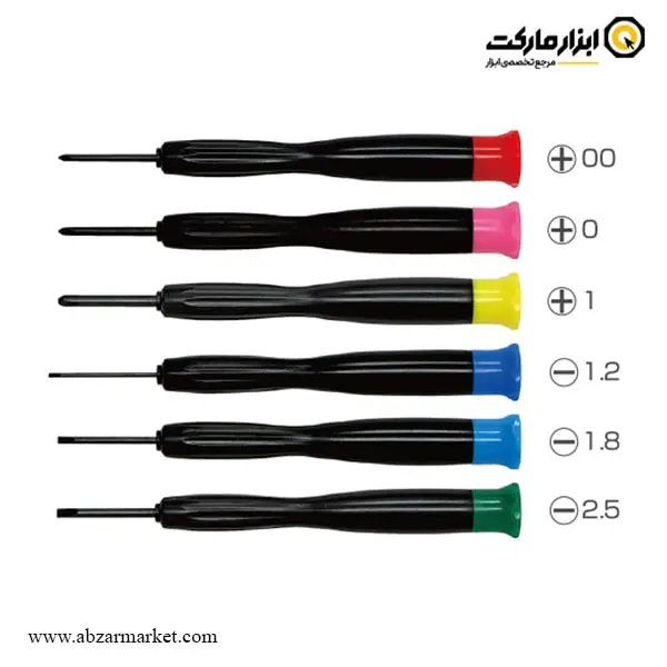 ست پیچ گوشتی ساعتی سان فلگ 6 عددی مدل 176