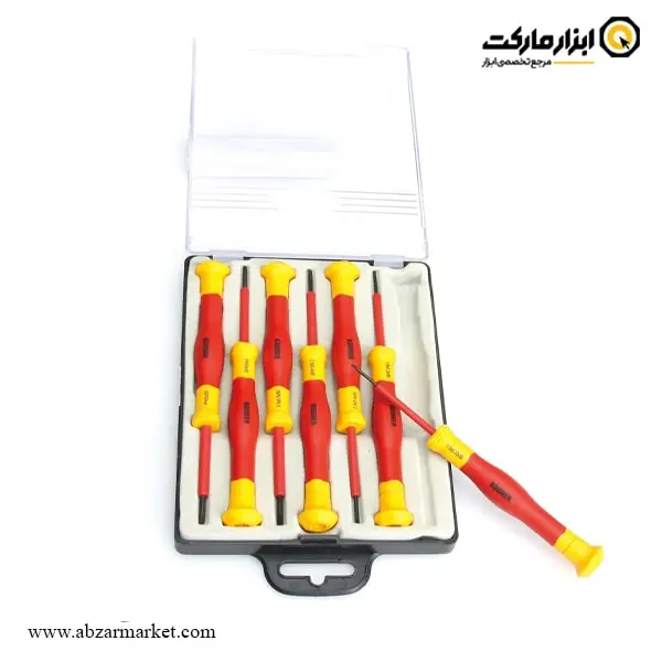 ست پیچ گوشتی ساعتی عایق برق فشار قوی بوهر 7 عددی مدل 0200203