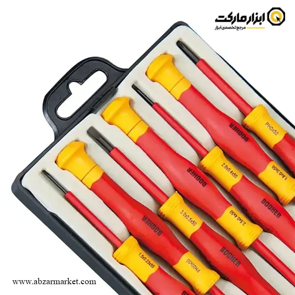 ست پیچ گوشتی ساعتی عایق برق فشار قوی بوهر 7 عددی مدل 0200203