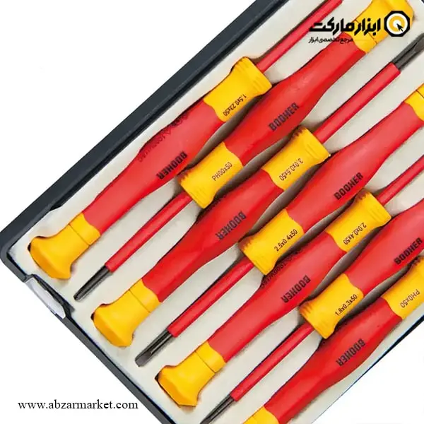 ست پیچ گوشتی ساعتی عایق برق فشار قوی بوهر 7 عددی مدل 0200203