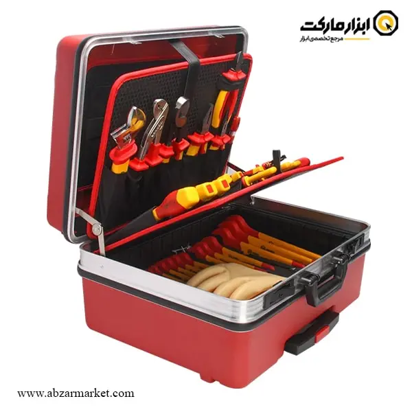 جعبه ابزار عایق برق فشار قوی بوهر با لوازم 40 عددی مدل 0200401