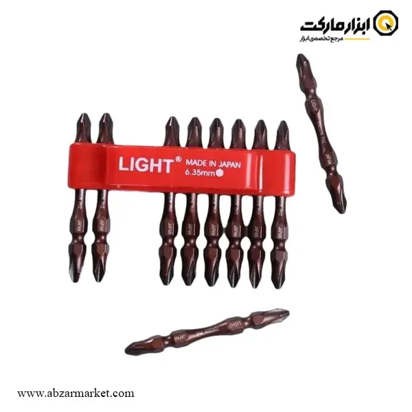 سر پیچ گوشتی لایت دو سر چهارسو 10 عددی مدل 22TB سر پیچ گوشتی لایت دو سر چهارسو 10 عددی مدل 22TB