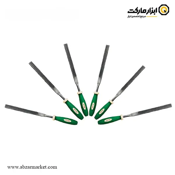 ست سوهان دم موشی تخت برلیون 6 عددی مدل 052613140 ست سوهان دم موشی تخت برلیون 6 عددی مدل 052613140
